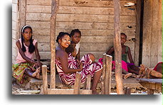 Smiley Covered Face::Ifaty, Madagascar::