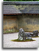 Rock Garden of Ryoan-ji #4::Ryoan-ji Temple, Kyoto, Japan::