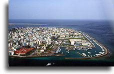 Aerial View of Male::Maldives Islands, Maldives::