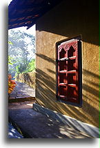 Red Window Shutter::Kandy, Sri Lanka::