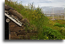 Turf House::L'Anse aux Meadows, Newfoundland, Canada::