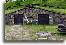 Entrance to the underground tunnels::Ludwikowice Kłodzkie, Poland::