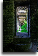 Passage behind the pillars #2::Wałbrzych, Poland::