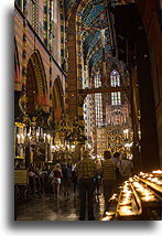 Inside St. Mary's Basilica::Kraków, Poland::