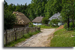 Rustic Fence::Tokarnia Open-air Museum, Swietokrzyskie, Poland::