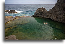Snorkeling in the Natural Pool::Seixal Natural Pools, Madeira, Portugal::