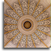 Elaborate Ceiling::Monserrate Palace, Sintra, Portugal::