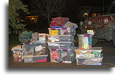 Clear storage boxes::Just looking at the box we know exactly what it contains::
