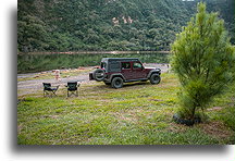 Camping Inside the Crater::Laguna de Alegría, El Salvador::