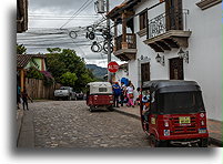 Red Tuk-tuks::Copan Ruinas, Nicaragua::