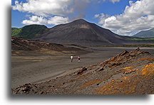 Walking to Volcano::Mount Yasur, Vanuatu, South Pacific::