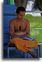 Hindu Monk in Sri Siva::Fijian People, Fiji, South Pacific::