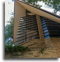 Glass and wood “prow”::Madison, Wisconsin, USA::